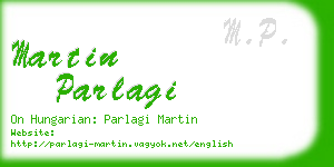 martin parlagi business card